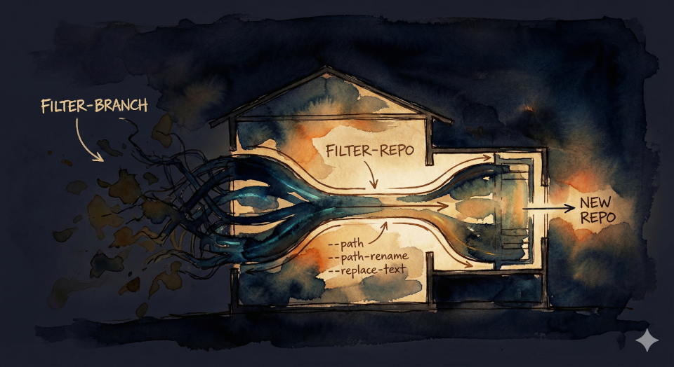 git filter-repo: A git filter-branch replacement for simpletons like me